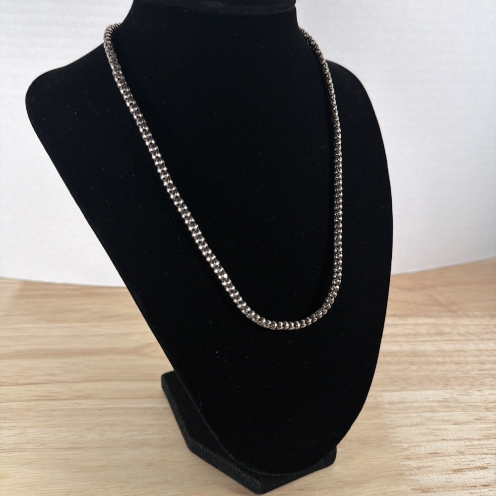 Silpada Sterling Silver Textured Ball Chain 18" 15.1g